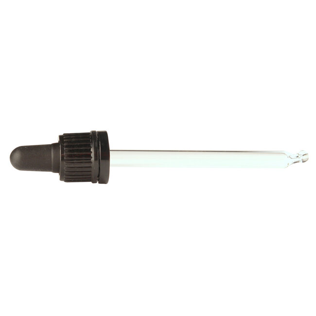Pipet glas zwart 100ml 10 Stuks