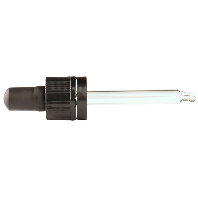 Pipet glas zwart 50ml 10 Stuks