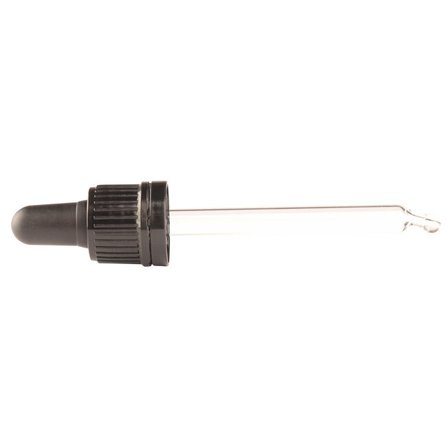 Pipet glas zwart 30ml 10 Stuks