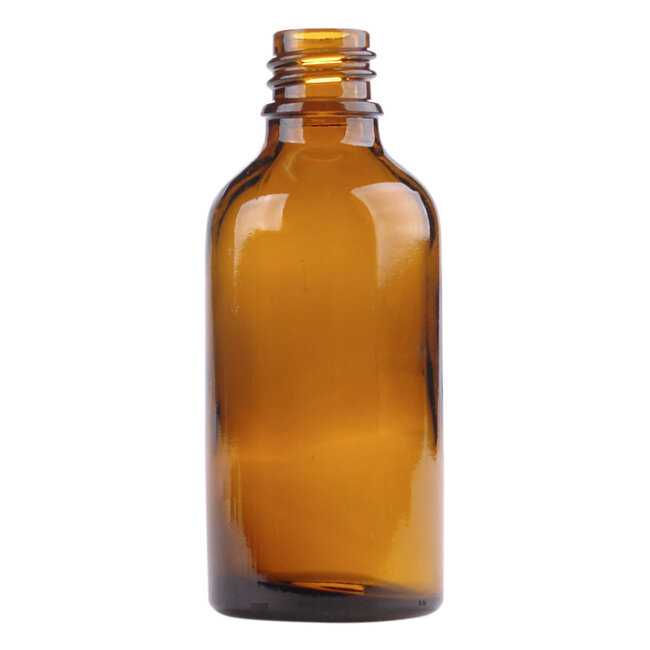 Flesje glas 50ml amber 5 Stuks