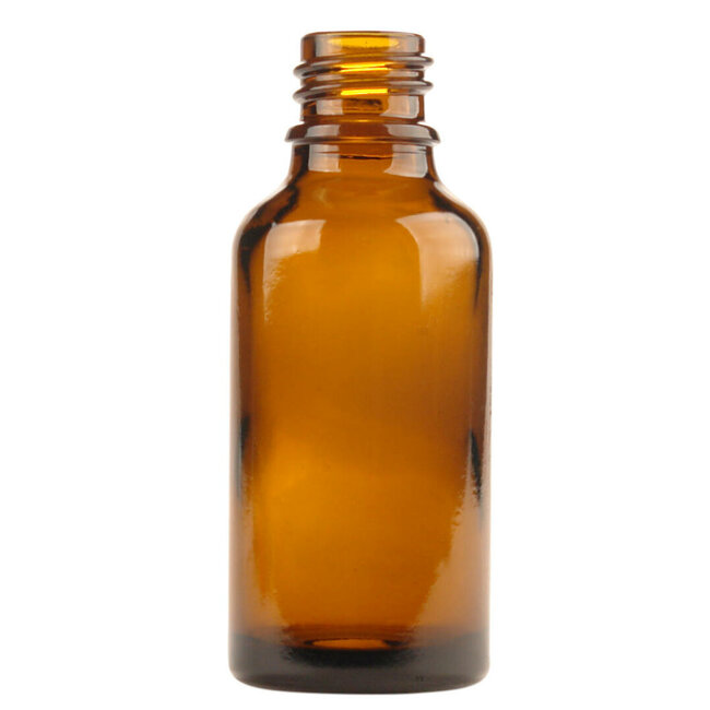 Flesje glas 30ml amber 5 Stuks