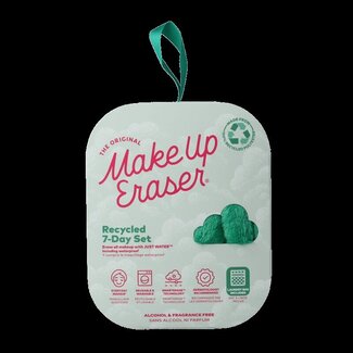 Make Up Eraser Make Up Eraser 7 Day set green recycled 7 Stuks