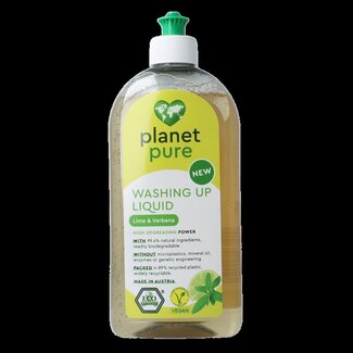 Planet Pure Planet Pure Liquide vaisselle citron vert & verveine 500 ml