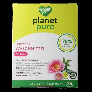 Planet Pure Lessive liquide universelle Planet Pure rose sauvage 3 litres