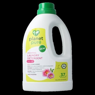 Planet Pure Wasmiddel vloeibaar universeel wild rose 1480 Milliliter