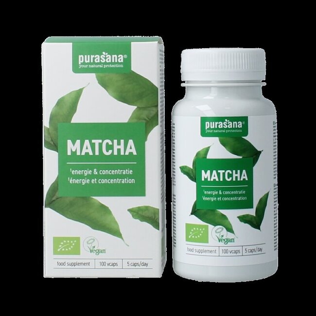 Purasana Matcha vegan bio 100 gélules végétales
