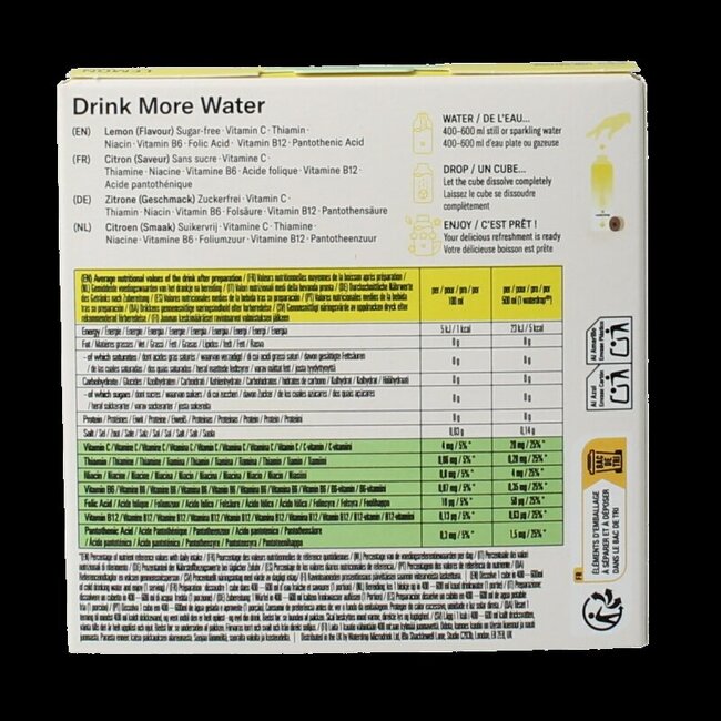 Waterdrop Microdrink citron d'été 12 Pièces