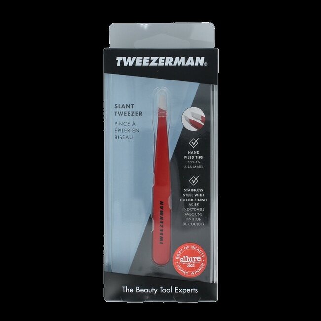 Slant tweezer signature red 1 Stuks