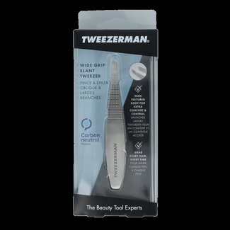 Tweezerman Pince à épiler Tweezerman Slant avec grip antidérapant 1 unité