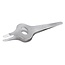 Slant tweezer classic with grip 1 Stuks