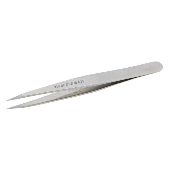 Tweezer punt klassiek stainless steel 1 Stuks