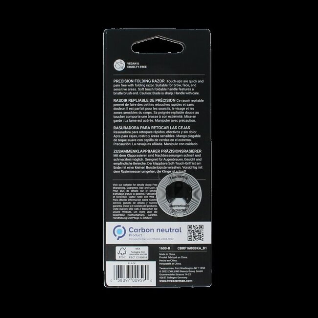 Tweezerman Wenkbrauw scheermesje 1 Stuks