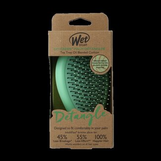 Wet Brush Wet Brush Go green palm detangler green tea tree oil 1 Stuks