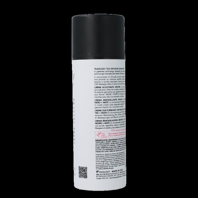 Teaology Crème ventre plat au thé noir 150 ml