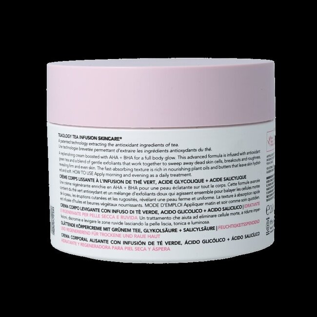 Teaology Crème corps glycolique au thé vert 260 g