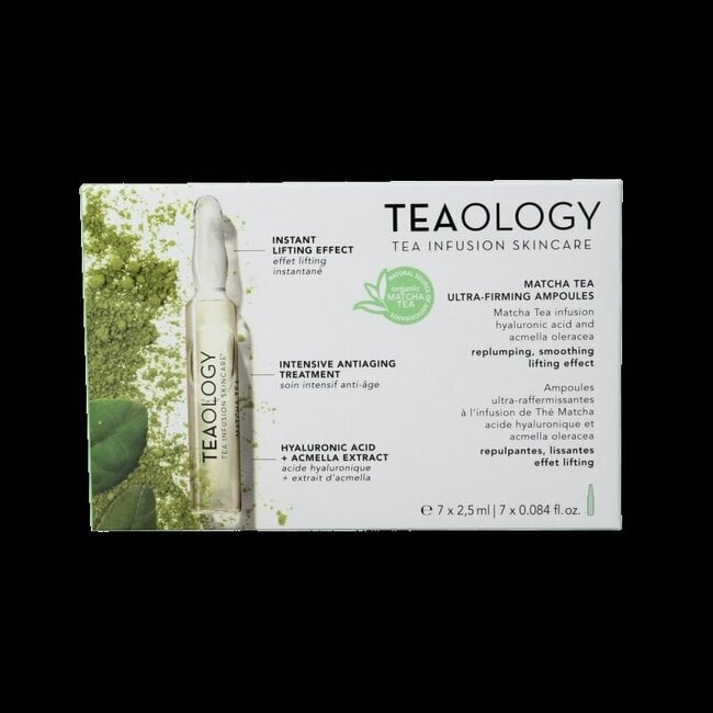 Teaology Matcha tea ultra firming ampoules 7 Stuks