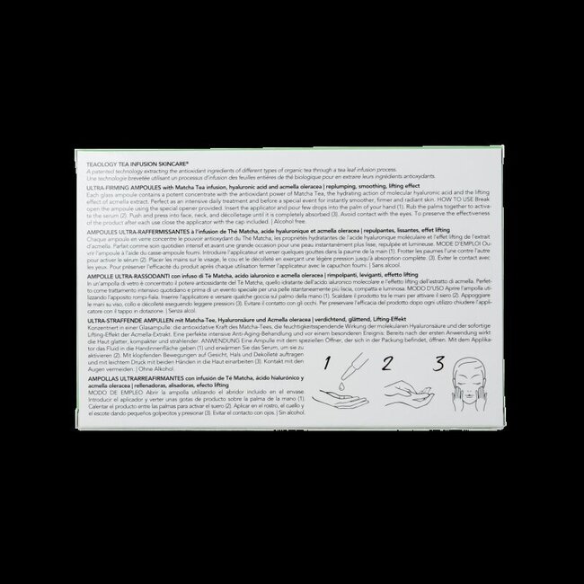 Teaology Matcha tea ultra firming ampoules 7 Stuks