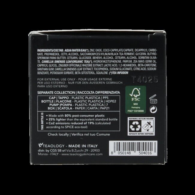 Teaology Kombucha Tea Moisturizer SPF20 50 ml