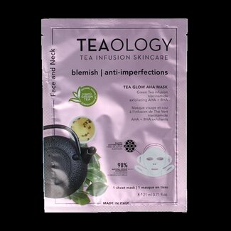 Teaology Teaology Tea glow aha mask purifying 1 Stuks
