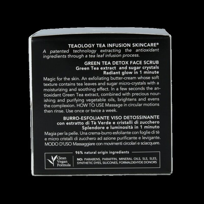Teaology Green tea detox face scrub 50 Milliliter