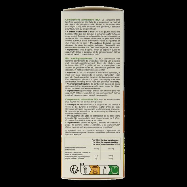 Ladrôme Concentré de propolis et pépins de pamplemousse bio 50 ml