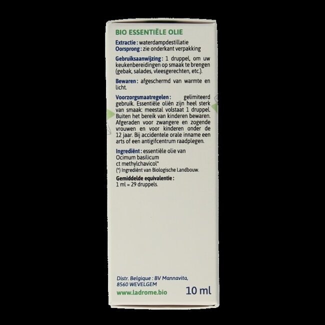 Ladrome Basilic CT méthylchavicol 10 ml