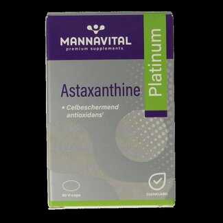Mannavital Mannavital Astaxanthine platinum 60 Vegetarische capsules