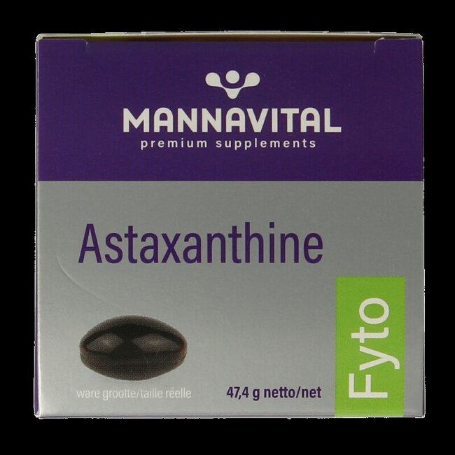 Mannavital Astaxanthine platinum 60 gélules végétales