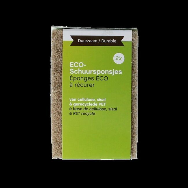 Schuursponsjes eco 2 Stuks