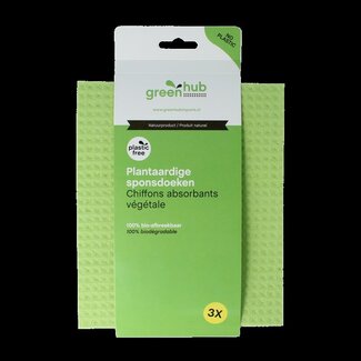 Greenhub Greenhub Lavettes éponges végétales 3 pièces