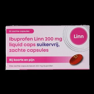 Linn Linn Ibuprofen liquid 200mg suikervrij 20 Capsules