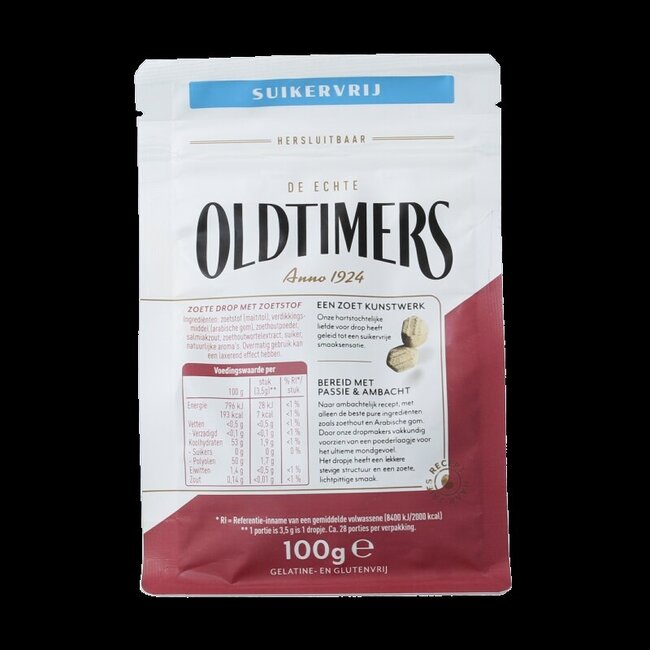 Oldtimers Zoethout rotsjes 100 Gram