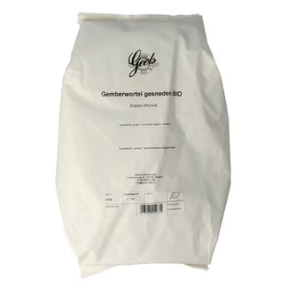 Geels Gemberwortel gesneden bio 1 Kilogram