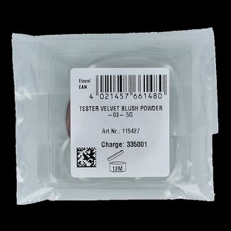 Lavera Lavera Velvet blush powder nude terracotta 03 bio tester 1 Tester