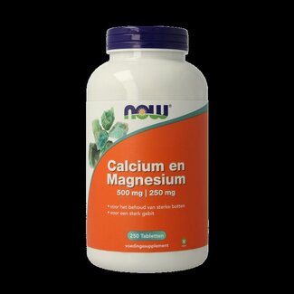 NOW NOW Calcium 500mg Magnésium 250mg 250 Comprimés