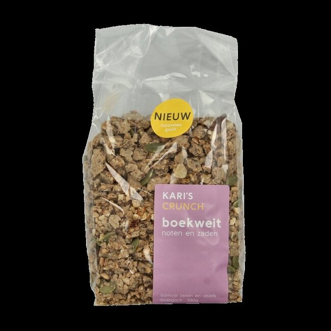 Kari's Crunch Granola boekweit noot zaad bio 330 Gram