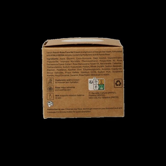 Vanan Pannir rose face gel cream 50 Milliliter