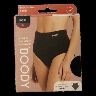 Boody Culotte menstruelle Boody bikini noir flux léger/normal S 1 pièce