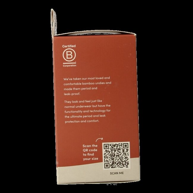 Boody Menstruatieondergoed bikinislip zwart lich/norm S 1 Stuks