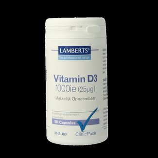 Clinicpacks Clinicpacks Vitamine D1000IE 25mcg 180 Capsules