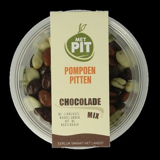 Met PIT Pompoenpitten mix chocolade 150 Gram