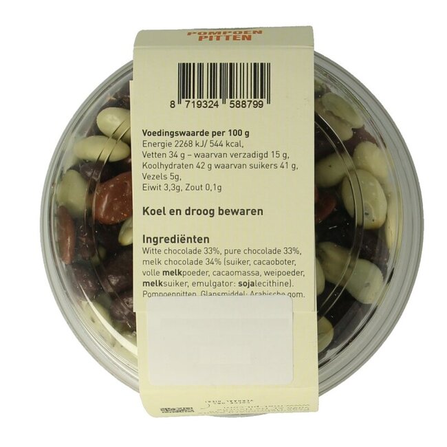 Met PIT Pompoenpitten mix chocolade 150 Gram
