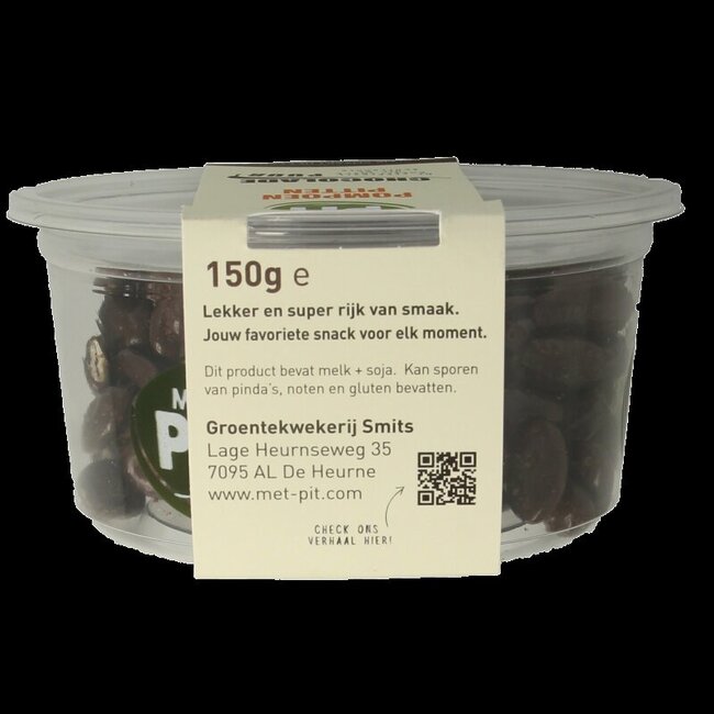 Met PIT Pompoenpitten pure chocolade 150 Gram