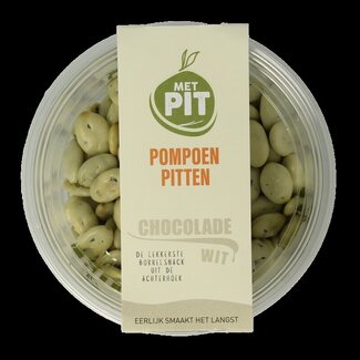 Met PIT Pompoenpitten witte chocolade 150 Gram