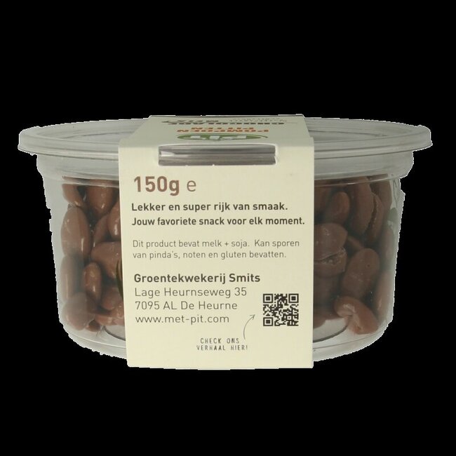 Met PIT Pompoenpitten melkchocolade 150 Gram