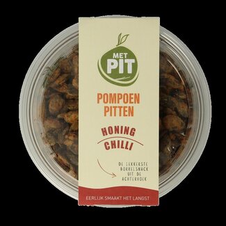Met PIT Met PIT Pompoenpitten honing chili 150 Gram