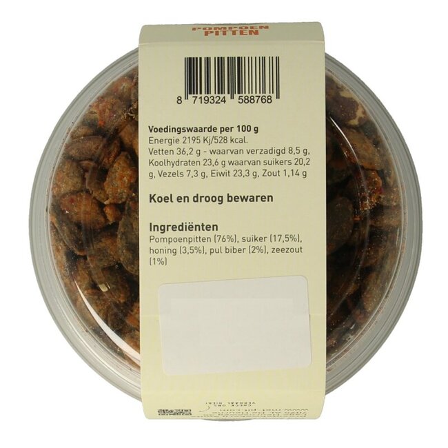Met PIT Pompoenpitten honing chili 150 Gram