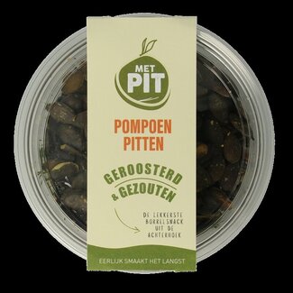 Met PIT Met PIT Pompoenpitten geroosterd/gezouten 150 Gram