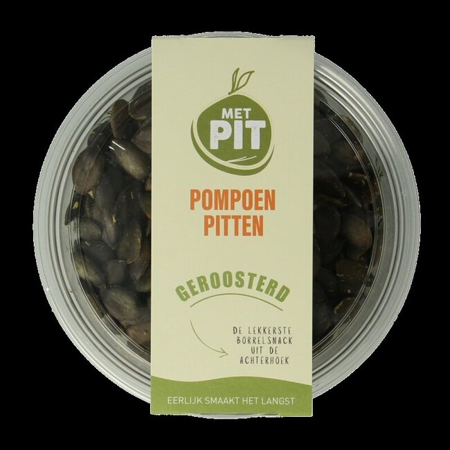 Met PIT Pompoenpitten geroosterd 150 Gram