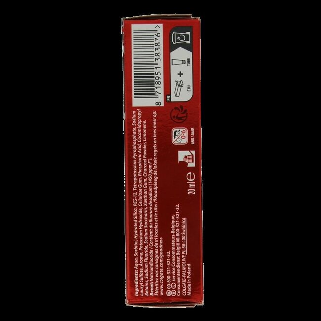 Colgate Dentifrice Max White Charcoal 20 ml